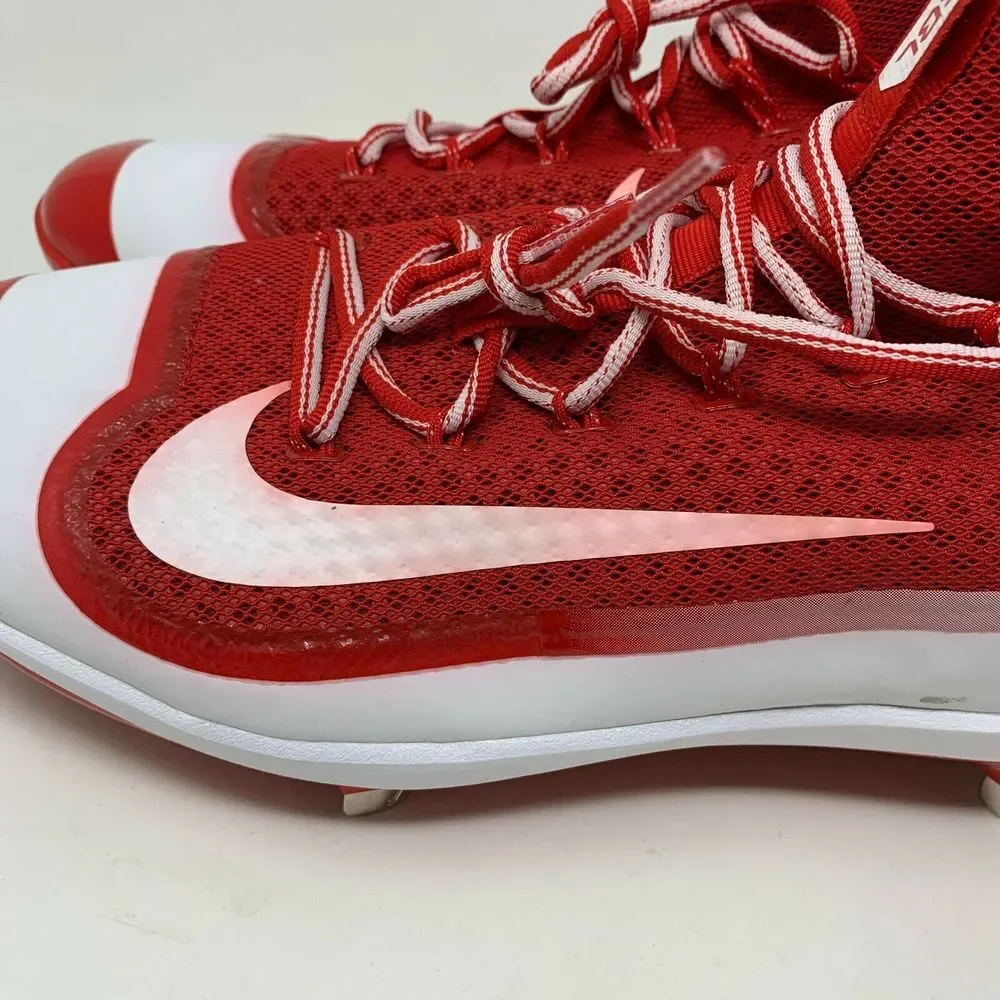 Nike Air Huarache 2K Filth Elite Mid‎ Baseball Cleats Men's size 14 Red White